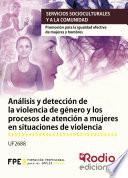 Análisis y detección de la violencia de género y los procesos de atención a mujeres en situaciones de violencia