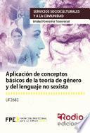 Aplicación de conceptos básicos de la teoría de género y del lenguaje no sexista. Servicios socioculturales y a la comunidad. Unidad Formativa Transversal