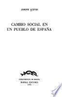 Cambio social en un pueblo de España