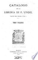 Catalogo de la libreria de P. Vindel
