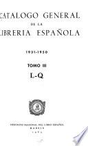 Catálogo general de la librería española, 1931-1950