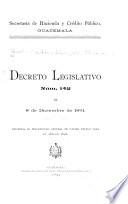 Decreto legislativo núm. 142 de 8 de diciembre de 1891