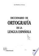 Diccionario de ortografía de la lengua española