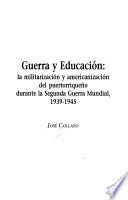 Guerra y educación