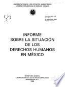 Informe sobre la situación de los derechos humanos en México