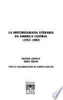 La historiografía literaria en América Central (1957-1987)