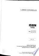 Libros españoles, ISBN.
