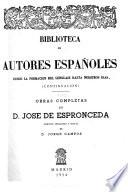 Obras completas de D. José de Espronceda