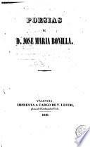 Poesias de D. jose Maria Bonilla