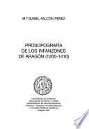 Prosopografía de los infanzones de Aragón (1200-1410)