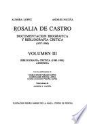 Rosalía de Castro: Bibliografía crítica, 1985-1990 ; Addenda