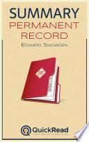 Summary of Permanent Record by Edward Snowden